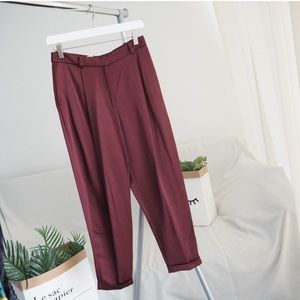 Burgundy pants from H&M